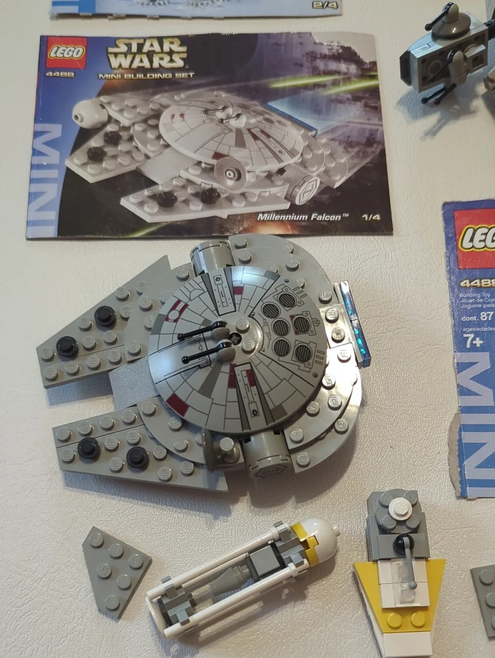 Star Wars Lego Bundle At-At And Millennium Falcon Mini Building Set 4489 4488